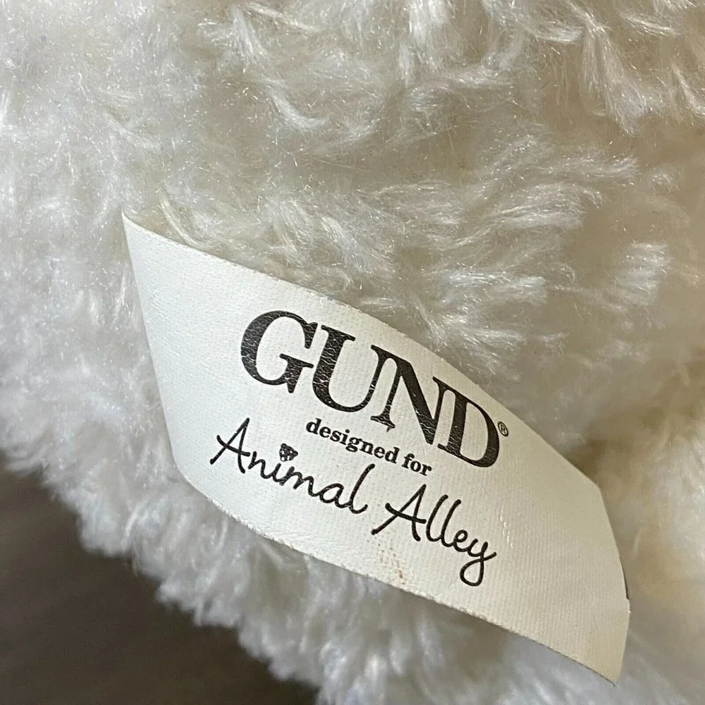 Gund Toys R Us 2009 Animal Alley Lamb Sheep White Tan Stuffed Toy Plush